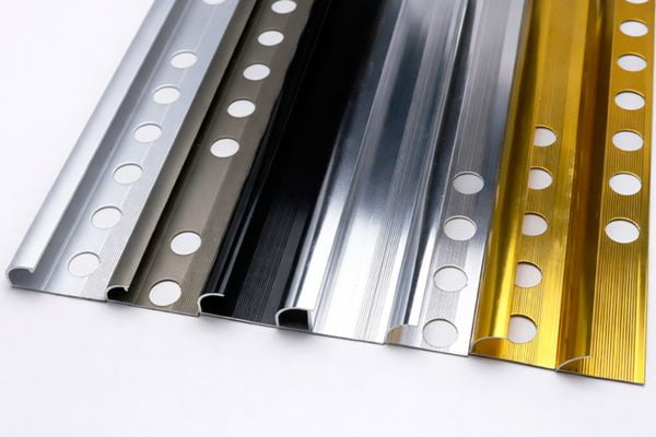 Aluminum round edge tile trim profiles