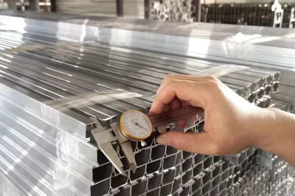 Tile trim dimension straightness and profile inspection