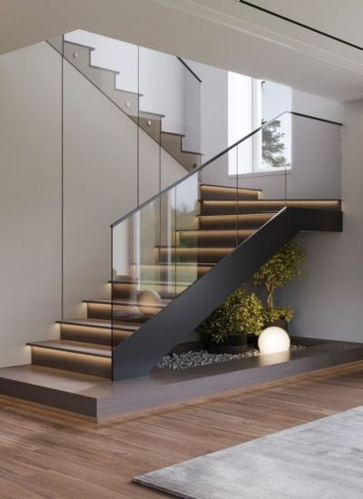 LED stair nosing project detail