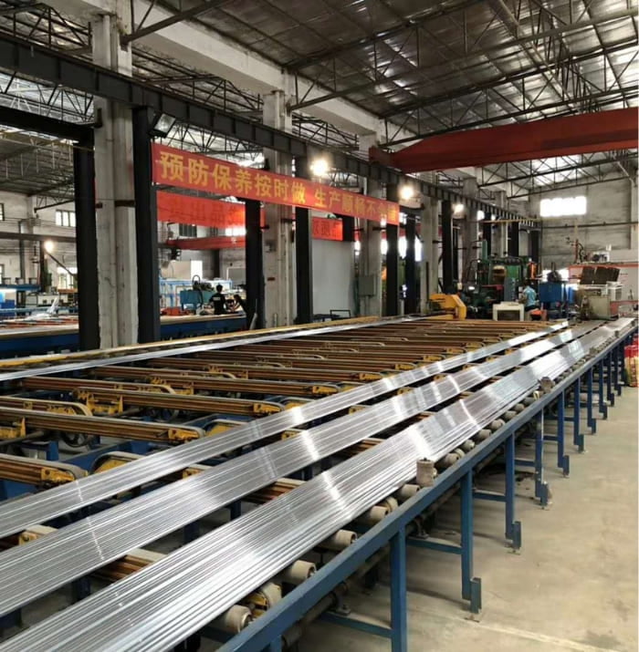 Aluminum extrusion process