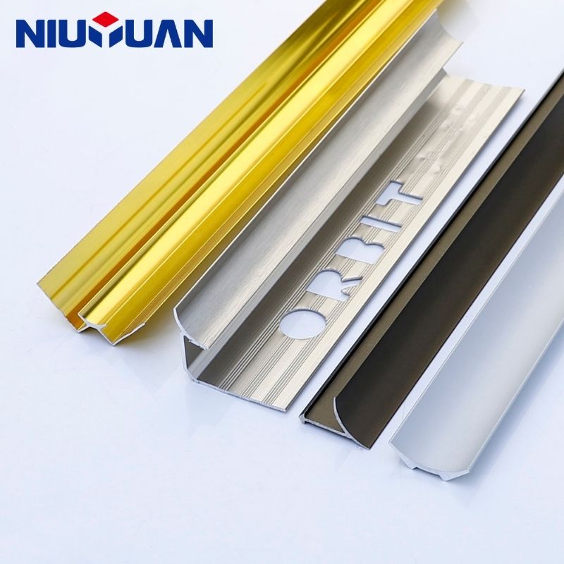 Aluminum inside corner tile trim product