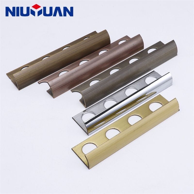Brass round edge tile trim product