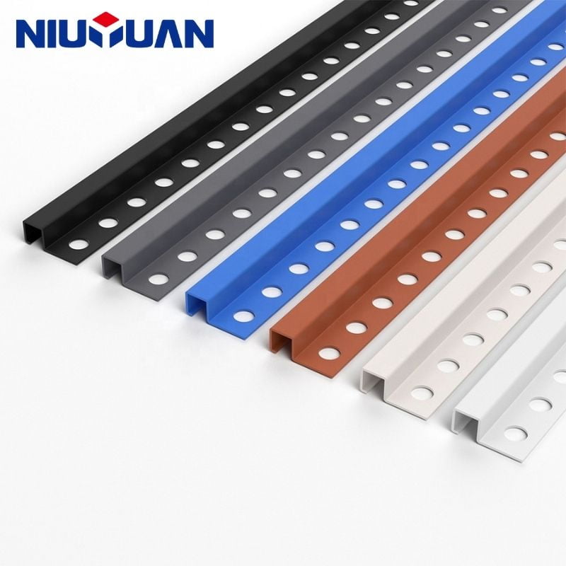 PVC square edge tile trim profiles