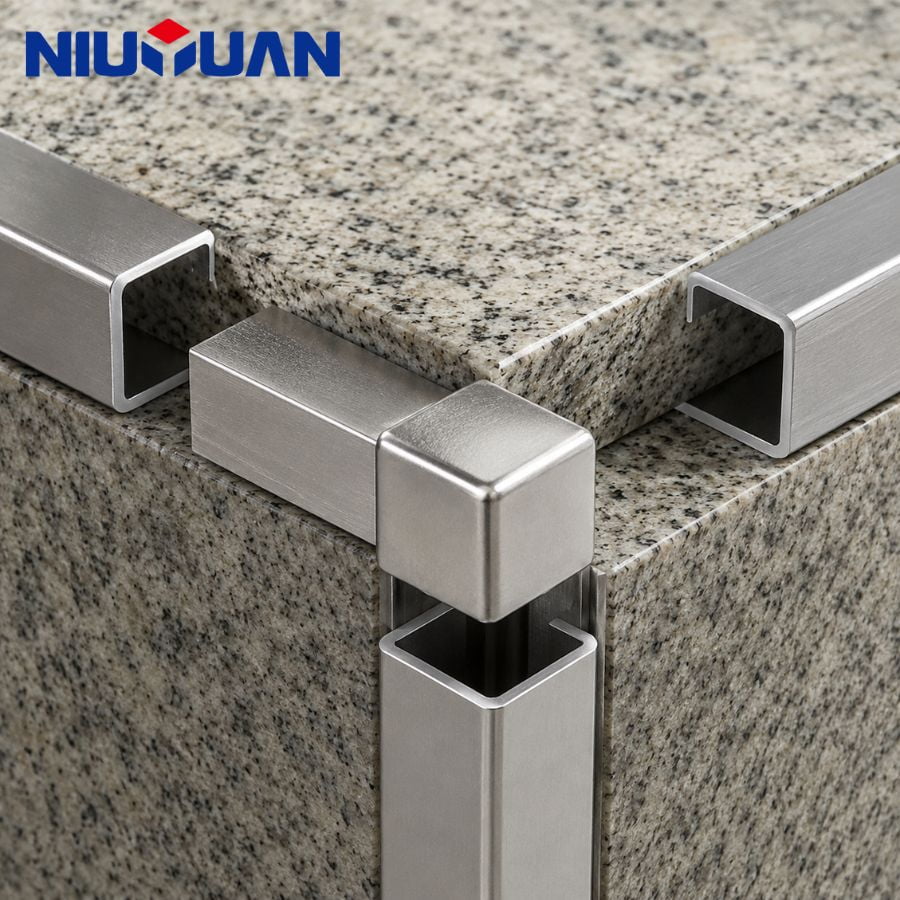 Tile Trim End Caps on square edge tile trim