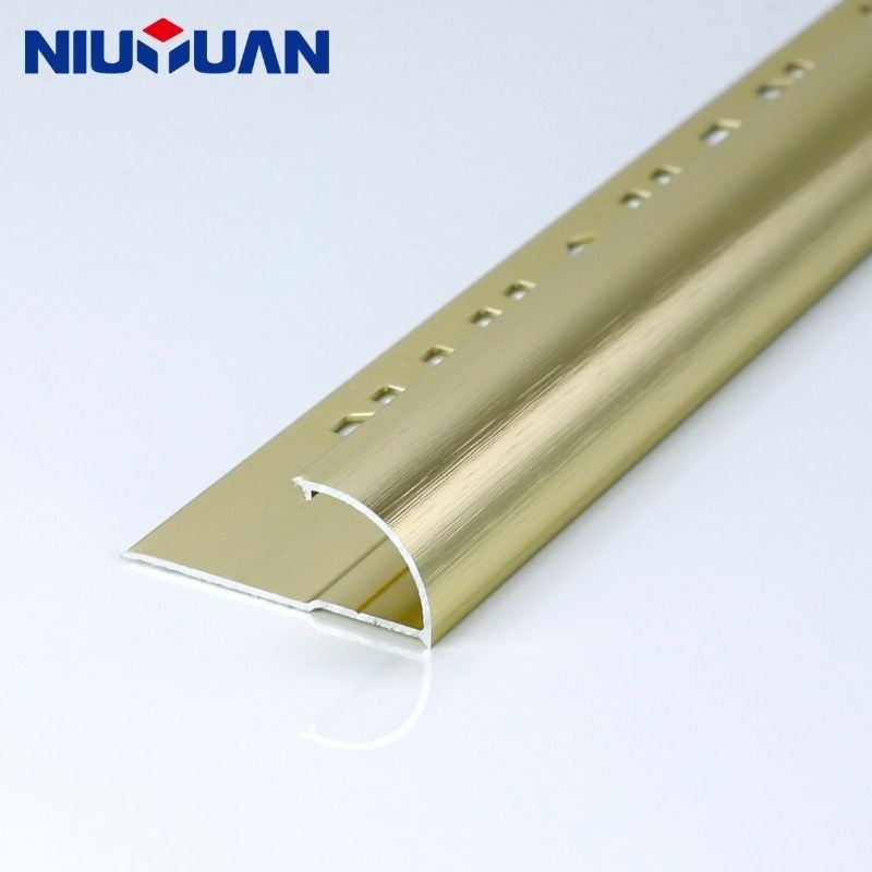 brushed gold tile trim product